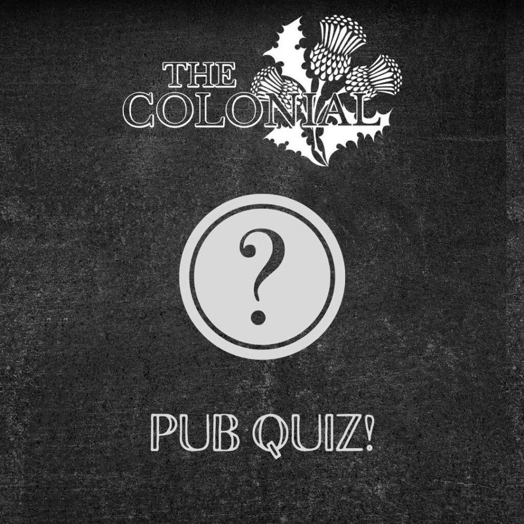Falkirk pub quiz at The colonial bar